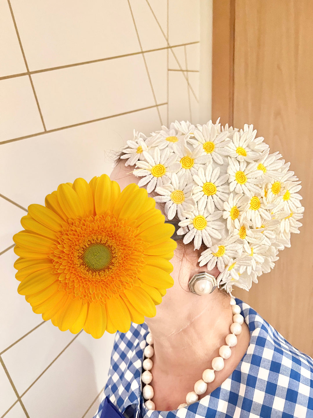 PRE-ORDER NEW: Cheerful Large Daisy flower hat!