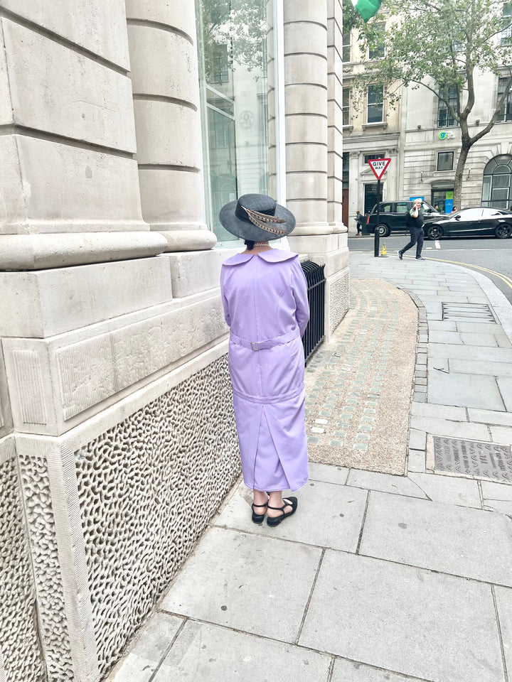 Oh si mignonne robe crayon à nœud lilas !